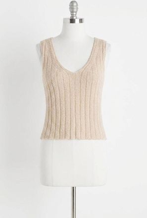 Z Supply Acadia Sweater Tank Top In Island Coconut