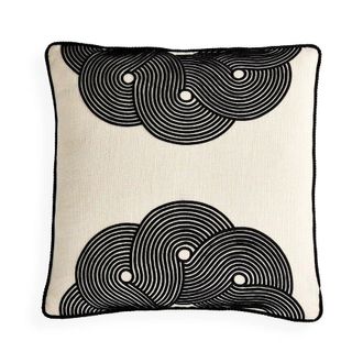 Jonathan Adler Coj&iacute;n Semic&iacute;rculos Kit Pompidou - Negro/blanco