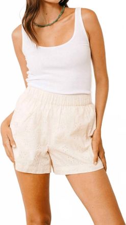 Sunshine Tienda Eyelet Bermuda Shorts In Ivory