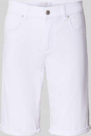 Angels Regular Fit Bermudas aus Denim mit Umschlag in Weiss, Größe 40