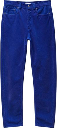 Versace Garment-Dyed Cotton Velvet Straight-Leg Pants