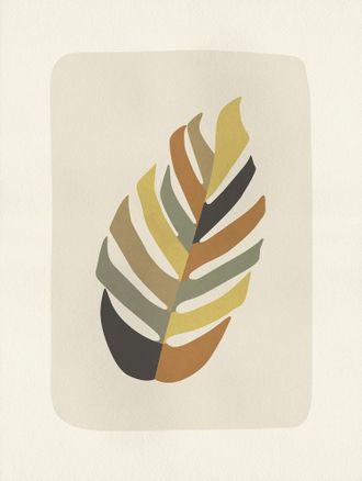 Komar Bild »Clay Leaf -« Natur 1 Stk. tlg. Wandbild zur Dekoration - ohne Rahmen