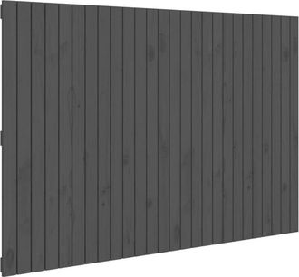 vidaXL Wall Headboard Grey 166x3x110 cm Solid Wood Pine Vidaxl