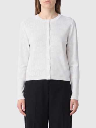 Tory Burch Cardigan in misto viscosa con bottoni e logo Double T