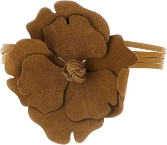Pinko Flower Belt - Cognac