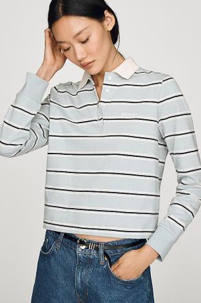 Barbour Ashwell Cotton Long-Sleeve Rugby Top