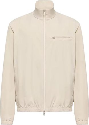 Moncler Danby Jacket - Heren - Bomber jackets - Wit - 2XL - Polyester - Jassen