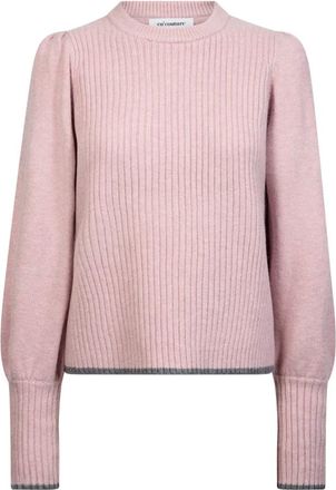 Co'Couture Jersey de cuello redondo - Knitwear - Mujer - Rosa - M