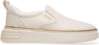 Bally Mardy Monogram Quilted Leather Sneakers, Brand Size 37 ( US Size 6.5 )