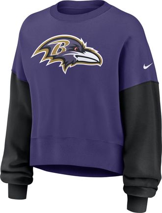 Nike Baltimore Ravens Nike Womens NFL Pullover Crew in Purple | 01D7061Y8G-SD2