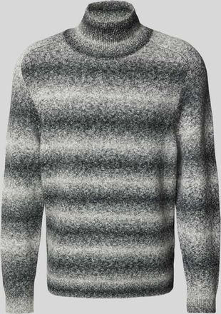 Drykorn Drykorn Strickpullover mit Stehkragen Modell EDDARD in Mittelgrau, Größe XXL