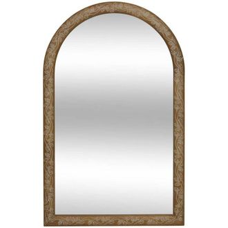 Atmosphera Espejo De Madera Grabado Marr&oacute;n Ethel 118x74cm - Atmosphera Cr&eacute;ateur DInt&eacute;rieur