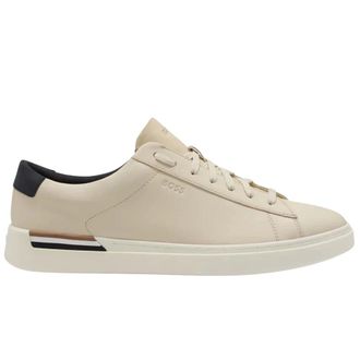 HUGO BOSS Schoenen, Heren, Beige, 42 EU, Leer, Clint Tenn Trainers