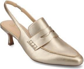 Journee Collection Amory Slingback Pump in Champagne at Nordstrom Rack, Size 7.5