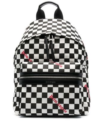Palm Angels Damier geruite rugzak - Wit