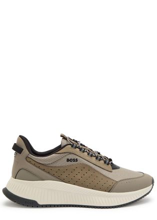 BOSS Boss Evo Panelled Mesh Sneakers - Beige - 7 (IT41 / UK7)