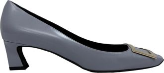 Roger Vivier trompettepumps in grijs leer