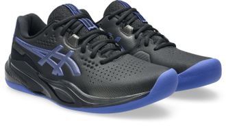 Asics Tennisschuh ASICS GEL-CHALLENGER 15 INDOOR, Herren, Gr. 44, schwarz (schwarz, schwarz cobalt), Synthetik, Schuhe Tennisschuh, f&uuml;r Teppichb&ouml;den