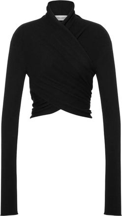 Alberta Ferretti Maglione in lana vergine - Nero