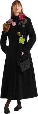 Maliparmi Maliparmi, Dames, Mantels, Zwart, Maat: XS Katoen