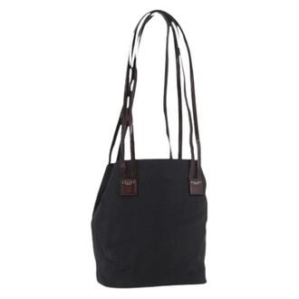 Celine Pre-owned Shoulder Bags, female, Black, Size: ONE SIZE Pre-owned Canvas Tote Bag