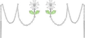 Girls Crew Daisy Petal Threader Earrings in Silver at Nordstrom