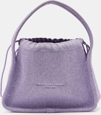 Alexander Wang Purple Ribbed Knit Fabric