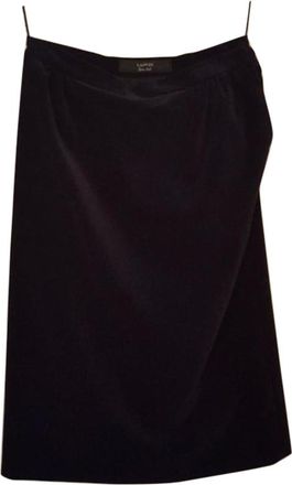 Lanvin midnight blue velvet skirt Size S