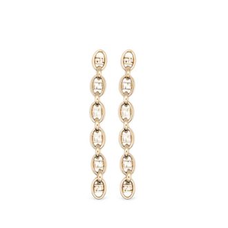 Fendi OLock Chain-link Drop Earrings