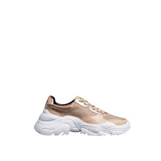 Twinset Hardloopschoenen van glitterstof met chunky design - Dames - Sneakers - Roze - 37 EU - Schoenen