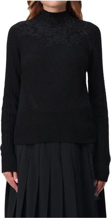 Emporio Armani Truien & Vesten, Dames, Zwart, M, Wol, Dolcevita Turtleneck
