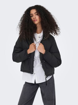 Jacqueline de Yong Steppjacke JDY JDYFREY FLOTTE SHORT JACKET OTW YFM NOOS, Damen, Gr. XL, schwarz, Web, Obermaterial: 100% Polyester, unifarben, Jacken Steppjacke