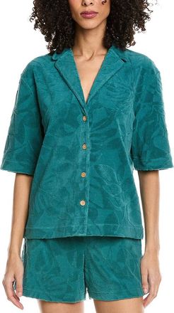 Faherty Cabana Towel Terry Camp Shirt