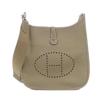 Herm&egrave;s Pre-owned Evelyne3 PM Taurillon Clemence Schoudertas - Dames - Pre-owned - Bruin - Maat: ONE Size Leer