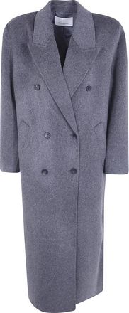 Frankie Shop Double-Breasted Coats - Dames - Mantel - Grijs - XS - Jassen