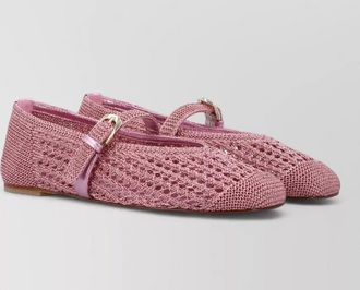 Stuart Weitzman maryjane ballerina mesh round toe flats