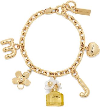 Marc Jacobs Daisy Charm Bracelet in Gold/Yellow Multi at Nordstrom
