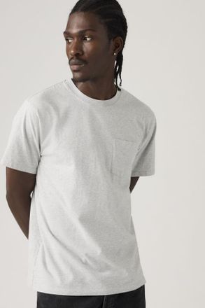 Levi's Camiseta Essential Pocket - Hombre - XL - Gris / Light Gray