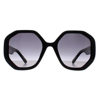 Marc Jacobs Round Womens Shiny Black Dark Grey Gradient 659/S - One Size