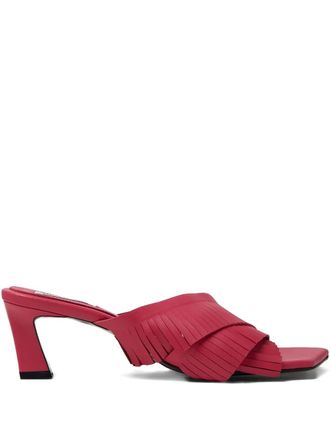 Reike Nen 60mm fringed sandals - women - Leather/Leather/Leather - 38 - Pink