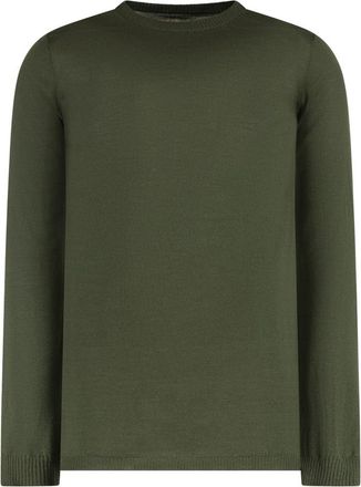 Rick Owens Green Crew Neck Sweater