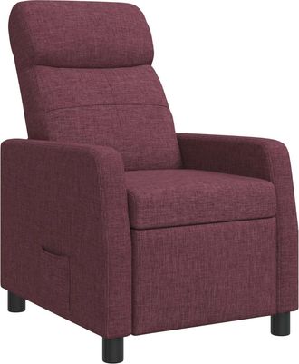 vidaXL Recliner Morado Tela Vidaxl