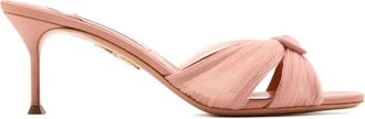Aquazzura 65 mm sandalen met geknoopt detail - Roze