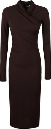 Max Mara Mxmestremo - Dames - Casual kleedjes - Bruin - S - Kleedjes