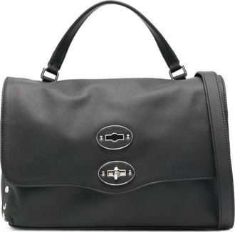 Zanellato Postina Saeta Small Leather Handbag - Dames - Handtassen - Zwart - ONE Size - Katoen - Tassen