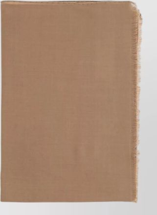 Max Mara wool fringed scarf