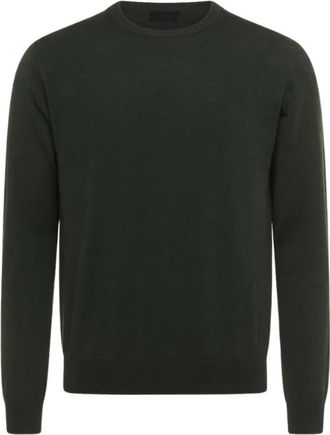 Gran Sasso Truien & Vesten, Heren, Groen, XL, Wol, Trui met ronde hals