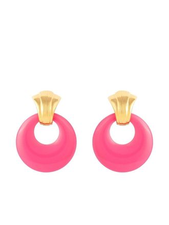 Kenneth Jay Lane Set orecchini intercambiabili anni 90 - Rosa