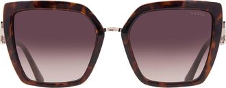 Guess Brown Gradient Butterfly Ladies Sunglasses GF00039 52F 55