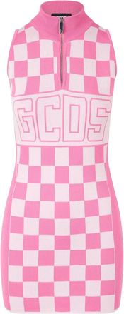 GCDS Abito corto con stampa - Rosa